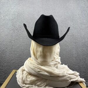 Stetson‎ 6X Palacio Black Fur Felt Cowboy Hat 6 3/4 R Starr Western Wear USA